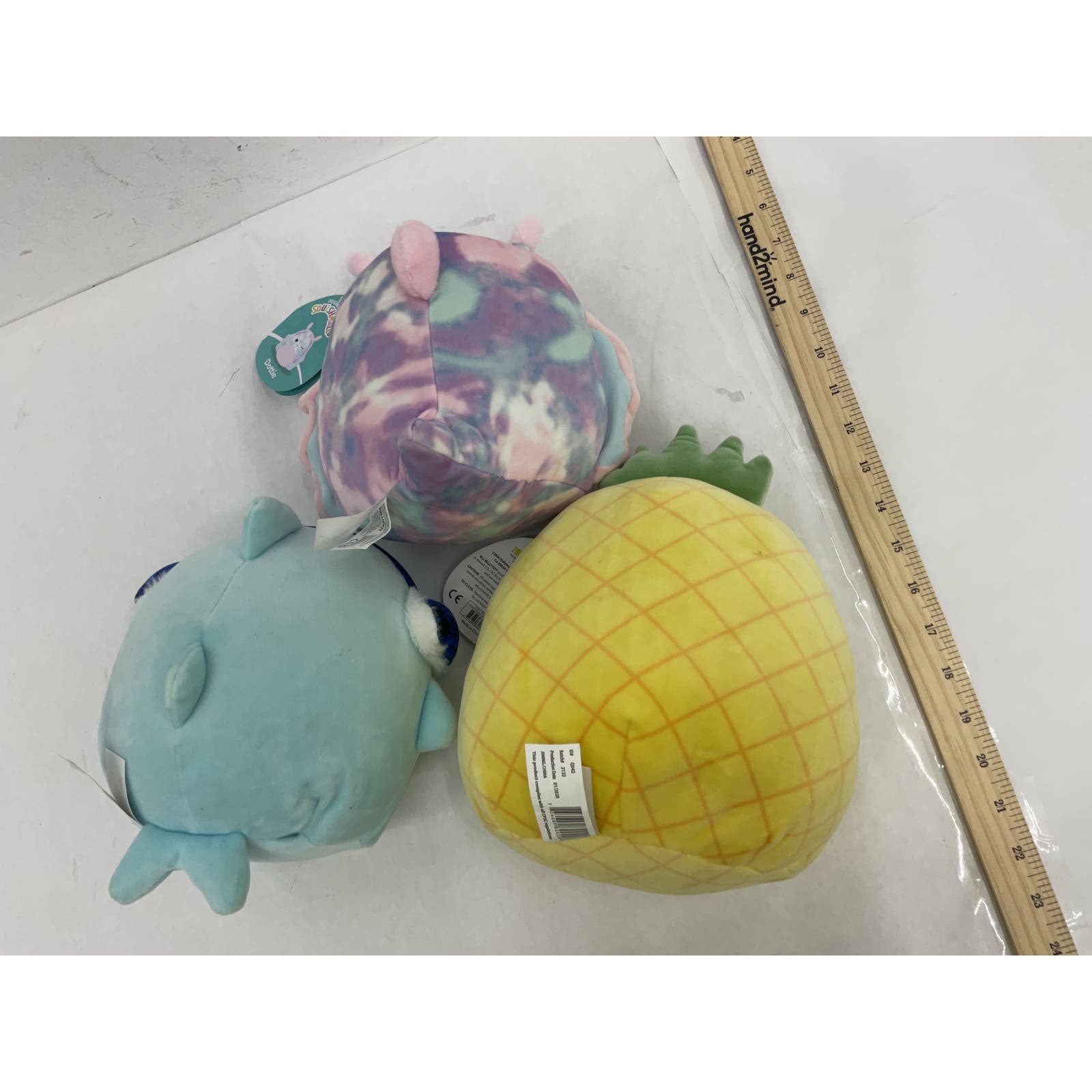 Squishmallows Pineapple Shark Multicolor Stuffed Animal - Toys & Hobbies - Warehouse Toys