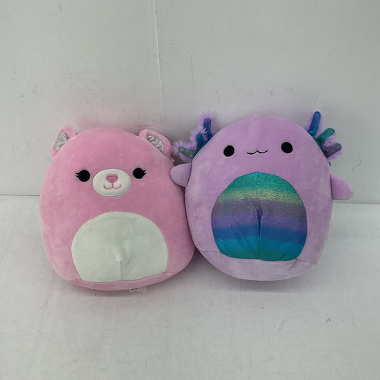 Squishmallows Pink Bear Fish Stuffed Animal Plush Toy Lot - Warehouse Toys