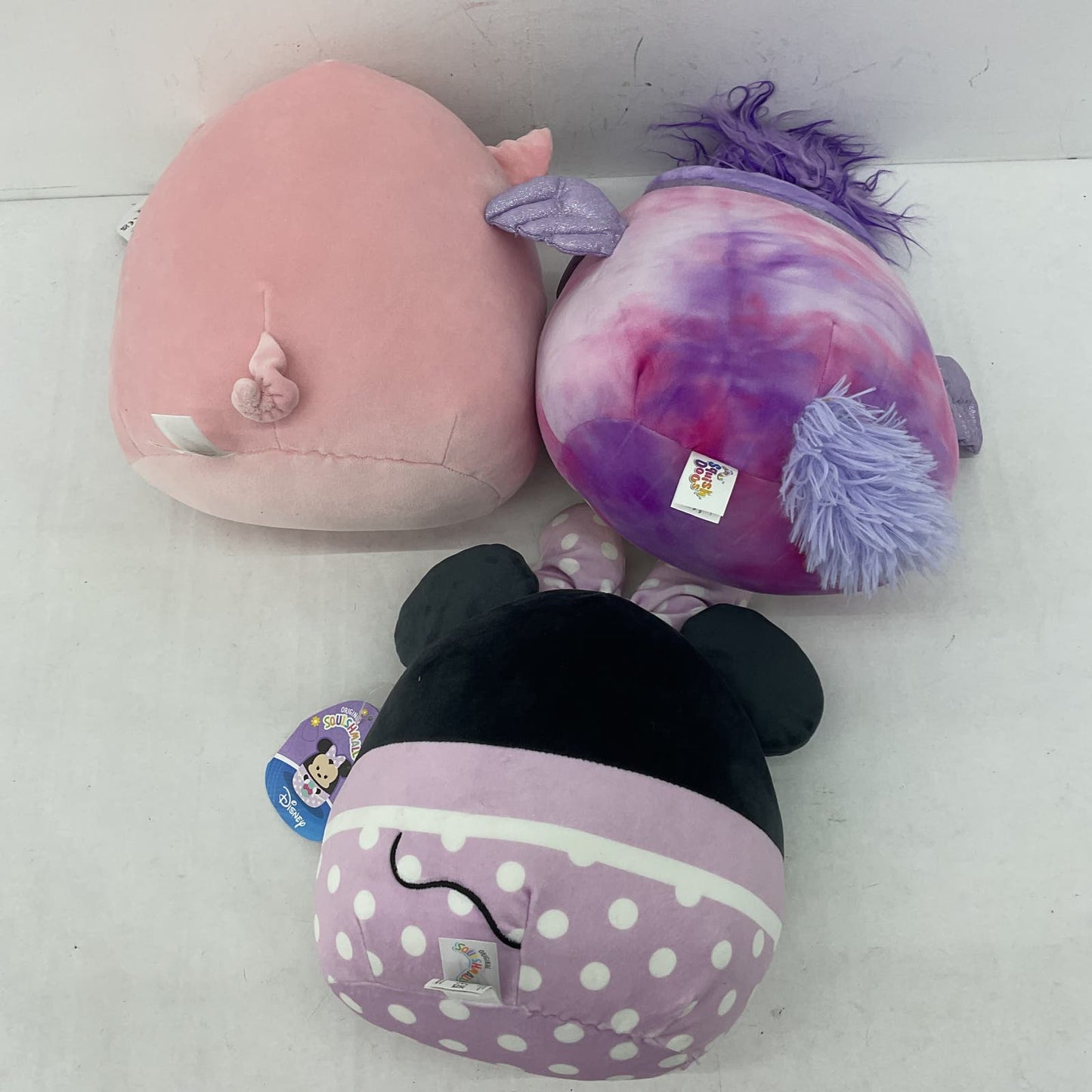 Squishmallows Pink Purple Stuffed Animals Toy Pig Minnie Mouse Used - Warehouse Toys