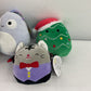 Squishmallows Plush Stuffed Animal Toy Lot Cat Mouse Christmas Tree - Warehouse Toys