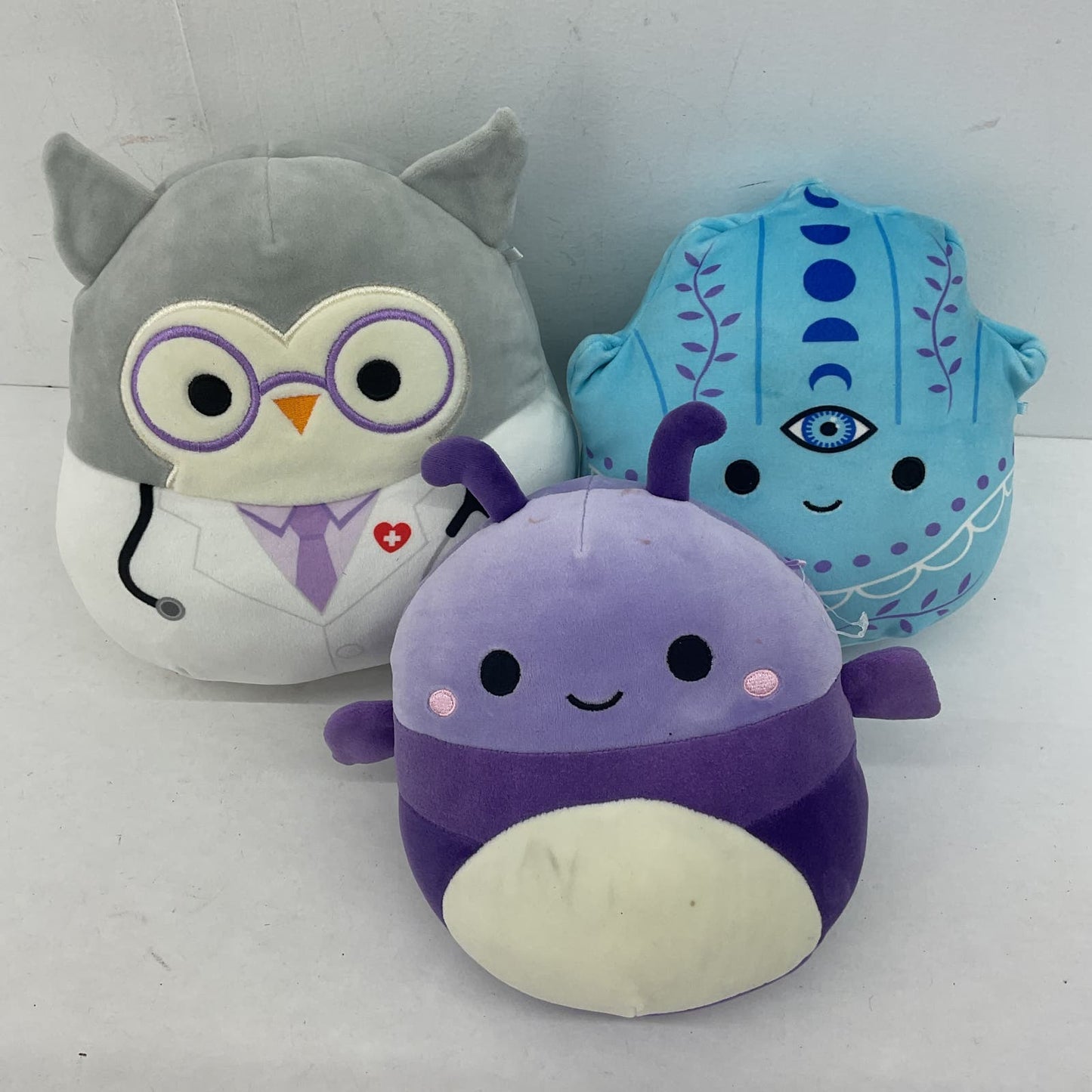 Squishmallows Plush Toy - Multicolor Purple Blue Owl Bug Toys Lot - Warehouse Toys