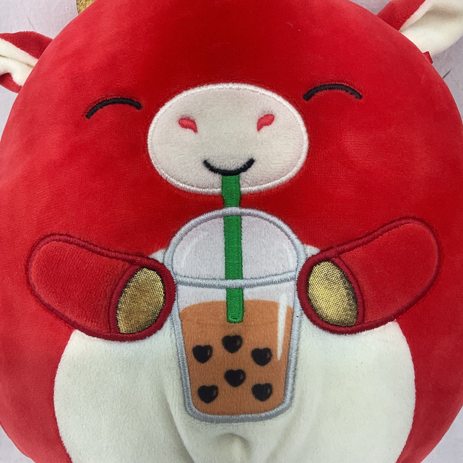 Squishmallows Ramona the Red top Panda Stuffed Plush