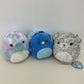 Squishmallows Used LOT Platypus Cheetah Penguin Blue Gray Character Plush Dolls - Warehouse Toys