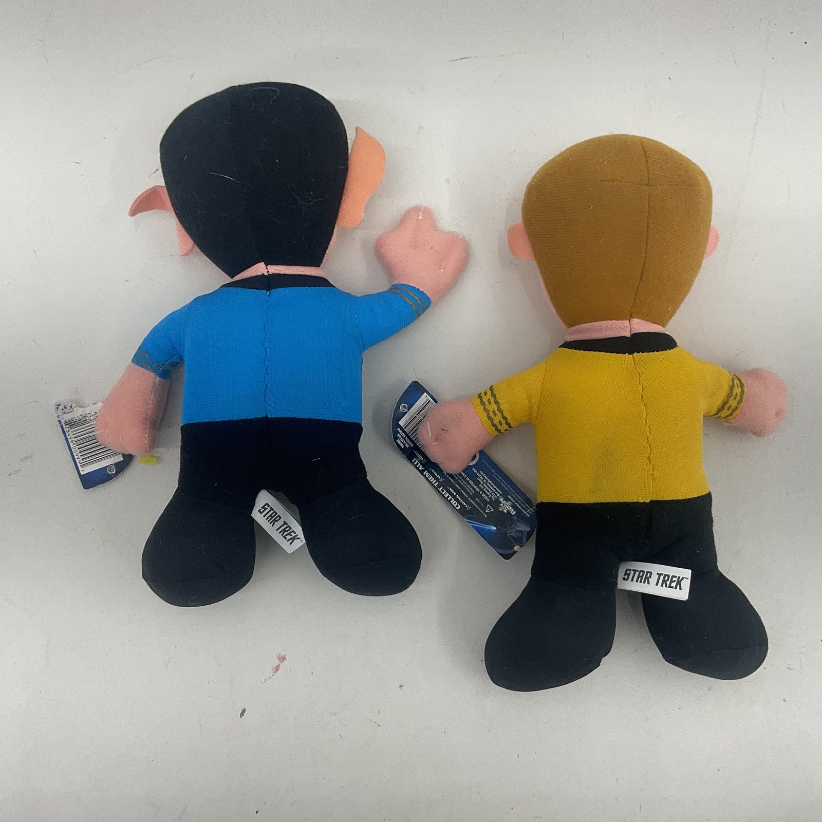 Star Trek Spock Captain Kirk Character Plush Dolls LOT of 2 Toys - Preowned - Warehouse Toys