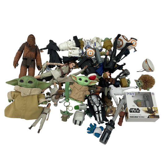 Star Wars Action Figure Collection Mixed Loose Figures Toys Preowned LOT 10 lbs - Warehouse Toys