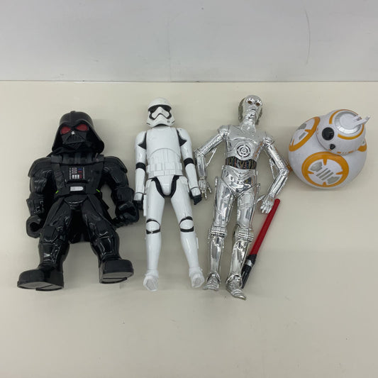 Star Wars Action Figure LOT Darth Vader 1997 Silver C3PO BB8 Stormtrooper - Warehouse Toys