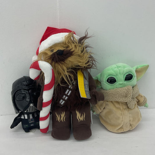 Star Wars Chewbacca Grogu baby Yoda Darth Vader Stuffed Animal Lot - Warehouse Toys