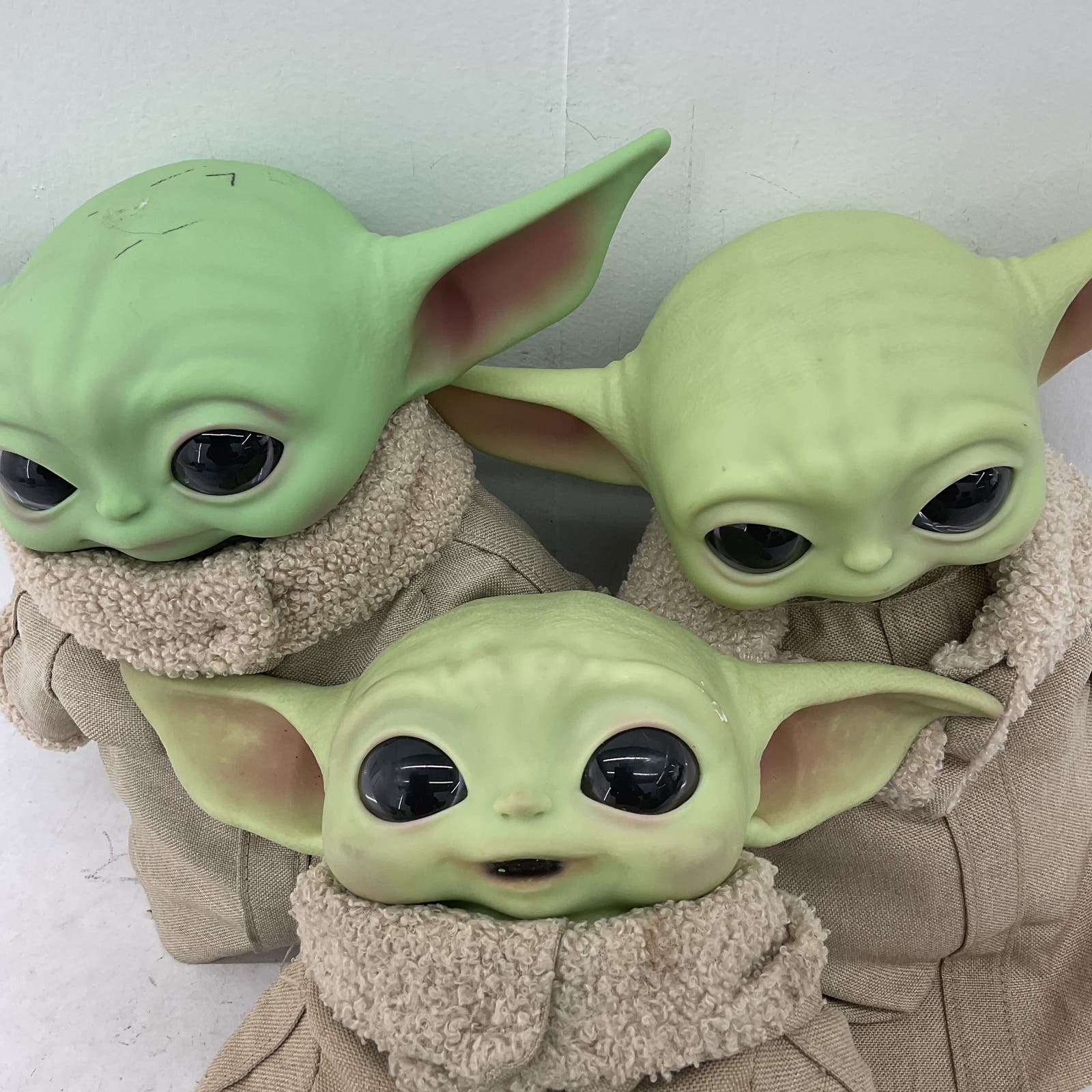 Star Wars Green Yoda Baby Yoda Grogu Stuffed Animal Toy Lot - Warehouse Toys