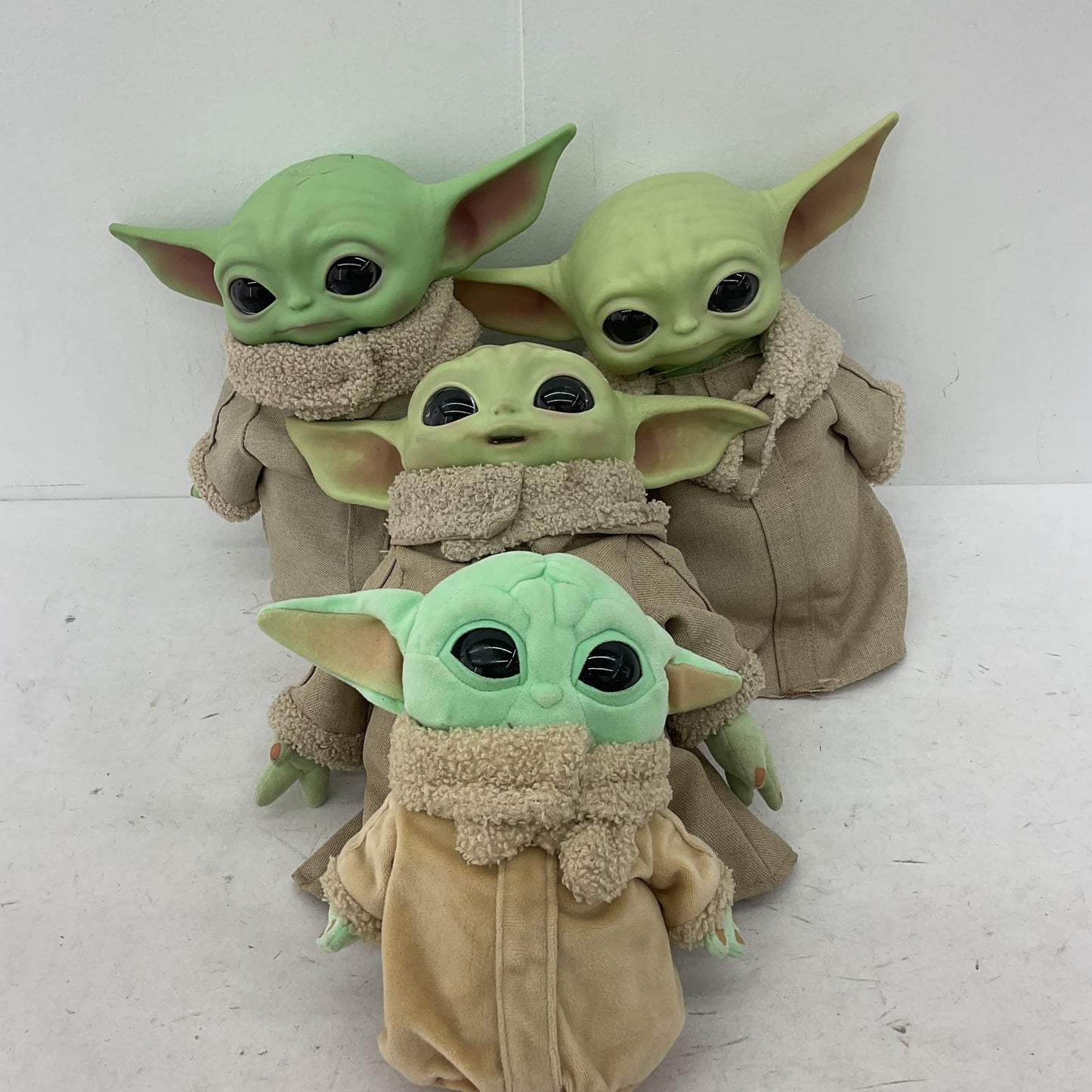 Star Wars Green Yoda Baby Yoda Grogu Stuffed Animal Toy Lot - Warehouse Toys