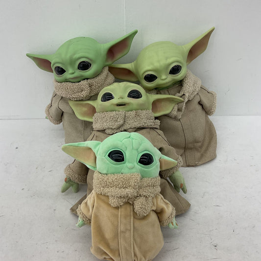 Star Wars Green Yoda Baby Yoda Grogu Stuffed Animal Toy Lot - Warehouse Toys