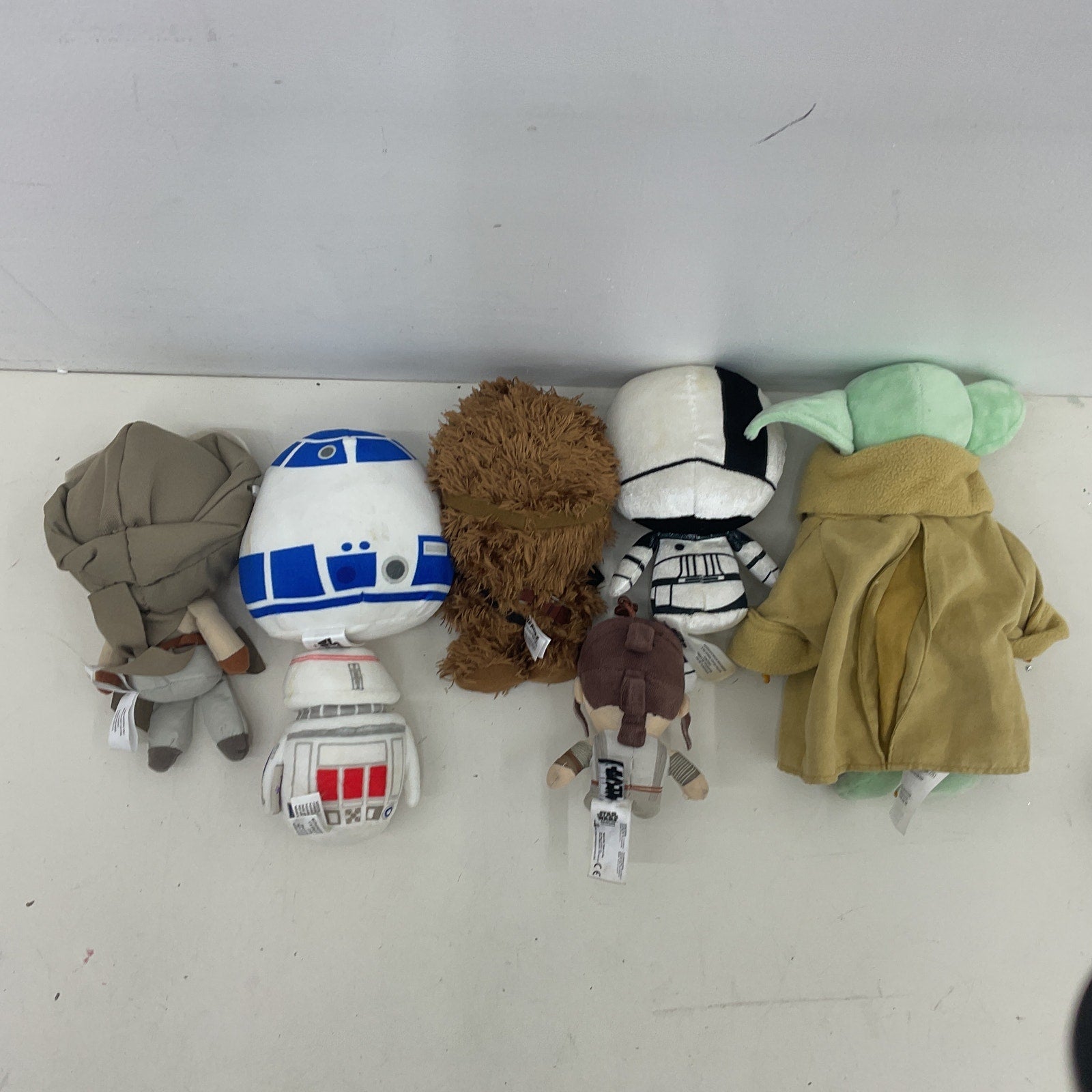 Star Wars Mixed Preowned Character Plush Dolls Stuffed Droids Yoda Chewbacca - Warehouse Toys