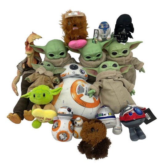 Star Wars Mixed Stuffed Animals LOT Preowned 10 lbs BB8 Yoda Chewbacca Toys - Warehouse Toys