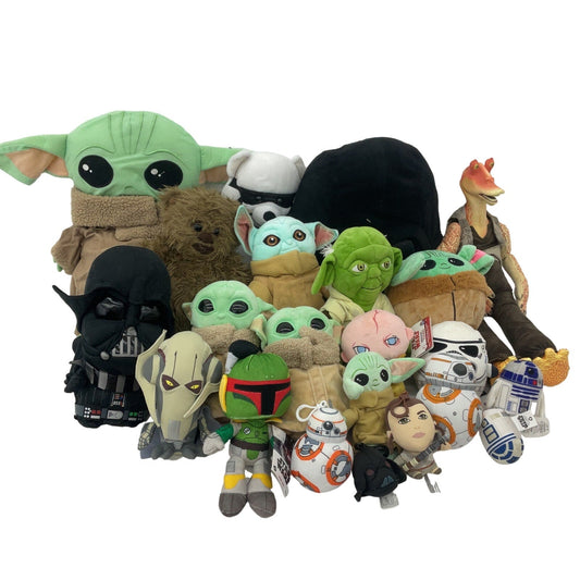 Star Wars Mixed Stuffed Animals LOT Preowned 11 lbs Baby Grogu Boba Fett - Warehouse Toys