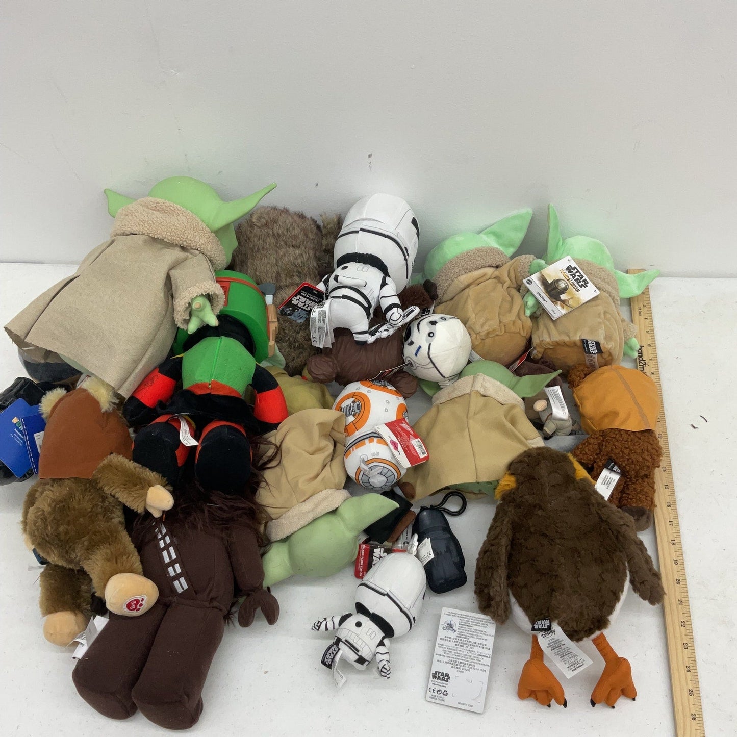 Star Wars Mixed Stuffed Animals LOT Preowned 12 lbs Grogu Chewbacca Boba Fett - Warehouse Toys