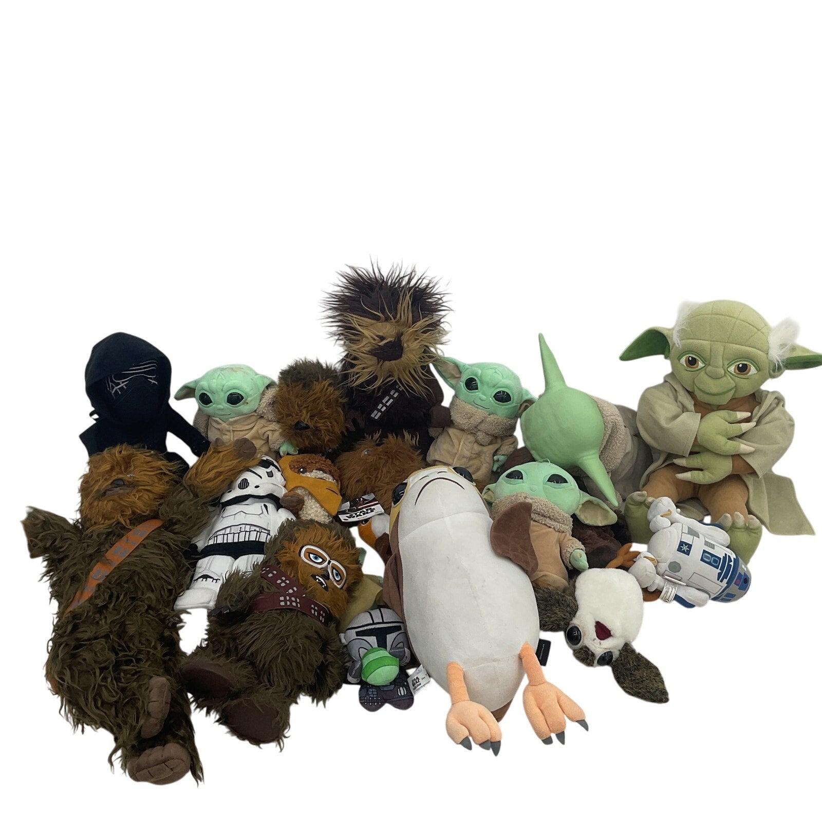 Star Wars Mixed Stuffed Animals LOT Preowned 12 lbs Kylo Ren Chewbacca Yoda - Warehouse Toys