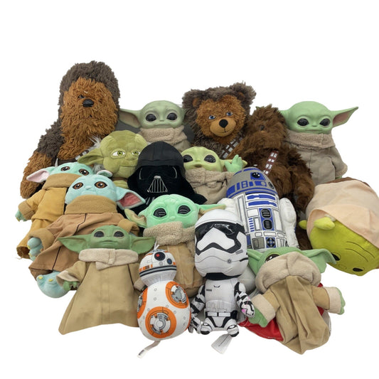 Star Wars Mixed Stuffed Animals LOT Preowned 13 lbs Baby Grogu BB8 Stormtrooper - Warehouse Toys