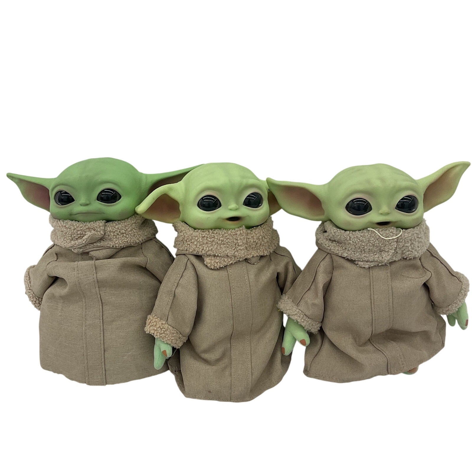 Star Wars Rubber Headed Baby Grogu Mandalorian Soft Bodied Plush Dolls LOT of 3 - Warehouse Toys