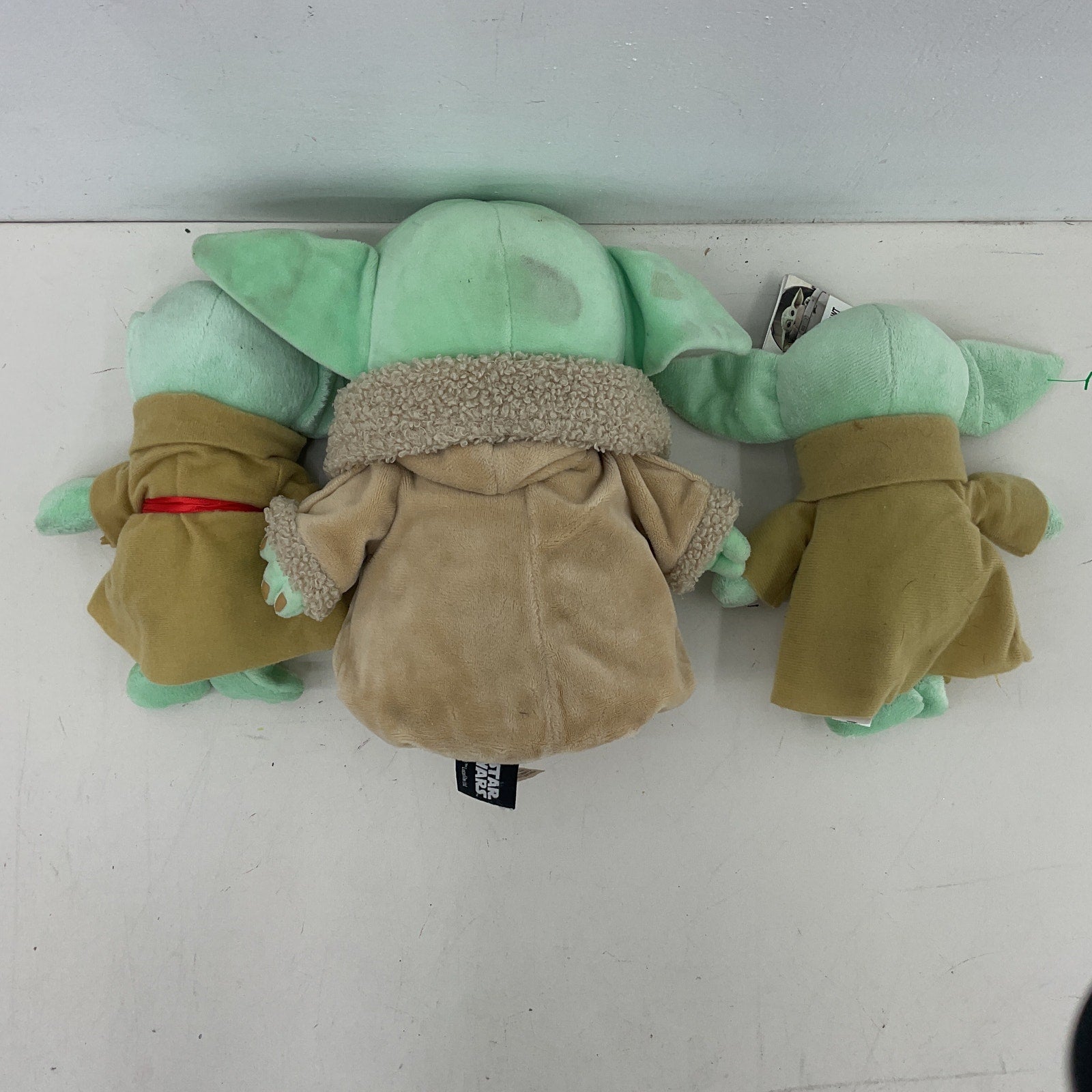 Star Wars Soft Cuddly LOT of 3 Baby Yoda Grogu Mandalorian Plush Dolls Preowned - Warehouse Toys