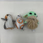 Star Wars Trio LOT Porg BB - 8 Droid Baby Grogu Yoda Plush Character Dolls - Warehouse Toys