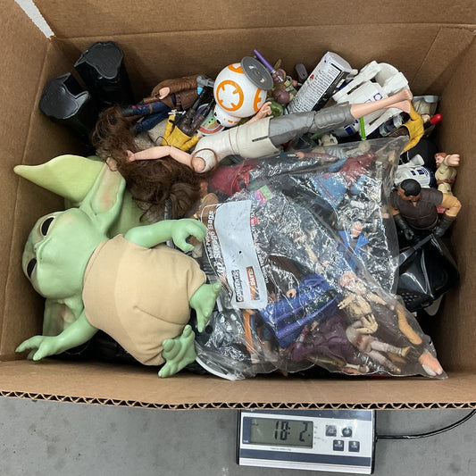 Star Wars Wholesale Toy Lot Figures Yoda Grogu Darth Vader Used - Warehouse Toys