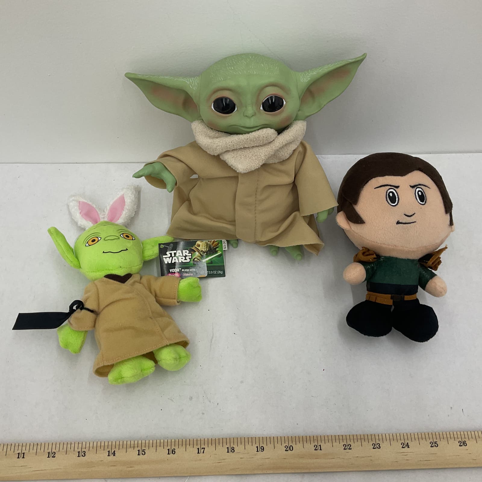 Star Wars Yoda Bunny Ears Plush Stuffed Animal Toy Lot - Warehouse Toys