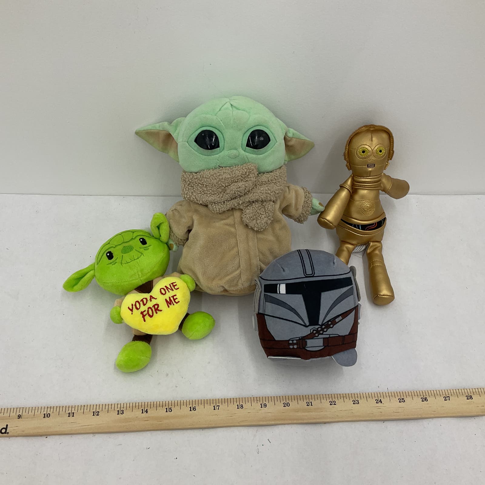 Star Wars Yoda Grogu Boba Fett Stuffed Animal Plush Toy Lot - Warehouse Toys