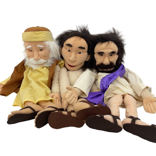 Sunny & Co Bible Camp Christian Jesus Wise Men Character Hand Rod Plush Puppets - Warehouse Toys