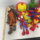 Super Hero Marvel Avengers Stuffed Animals Character LOT 13 lbs GOTG Spiderman - Warehouse Toys