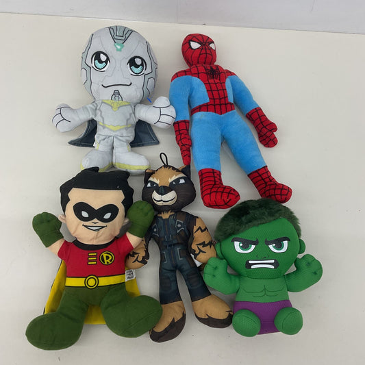 Super Hero Plush Doll LOT Marvel DC Spiderman Robin Hulk Vision Rocky - Warehouse Toys