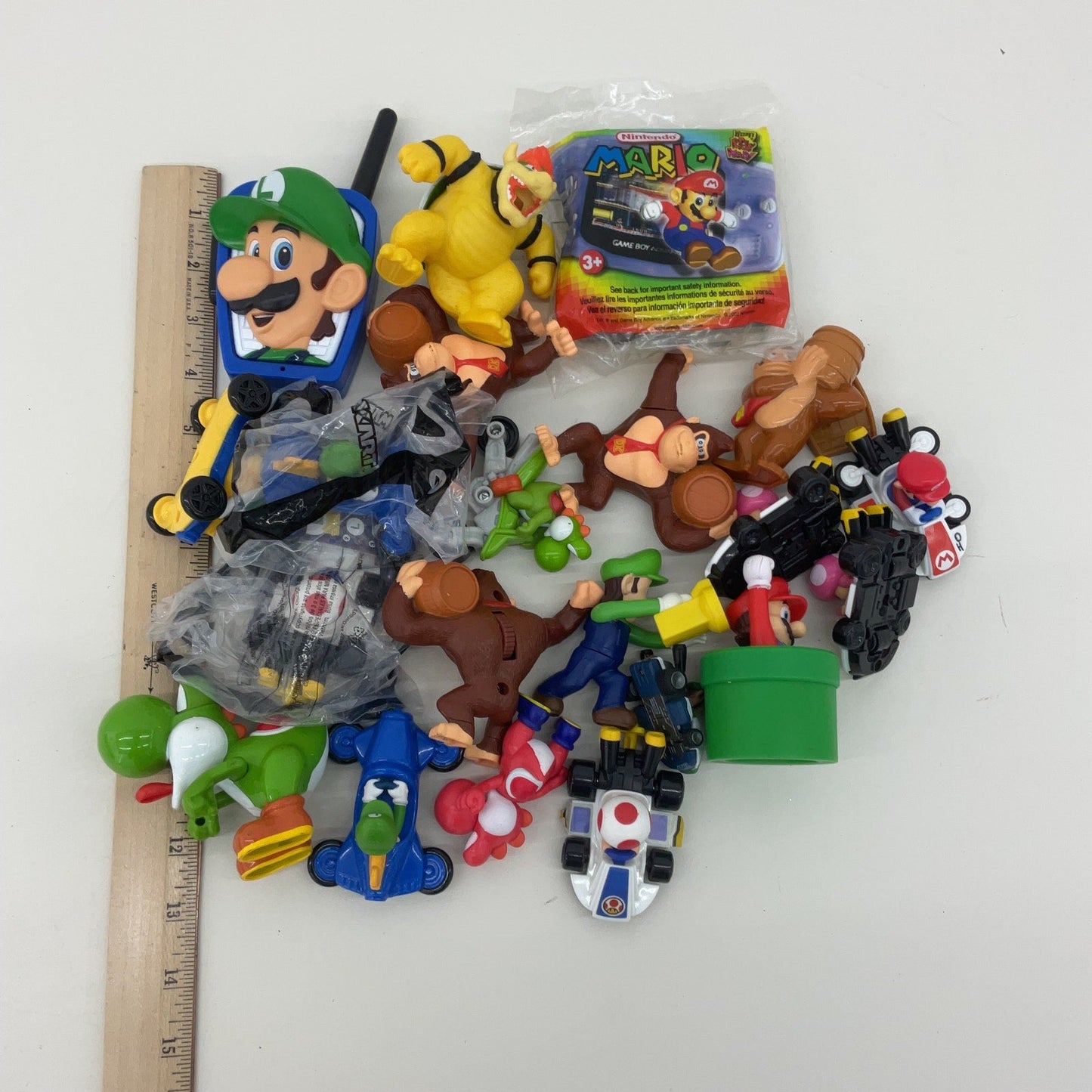 Super Mario Bros Preowned Nintendo Action Figure Lot Koopa Multicolor Plastic - Warehouse Toys