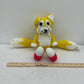 Tails Yellow Sonic the Hedgehog Stuffed Animal Crochet Knit Fox Toy - Warehouse Toys