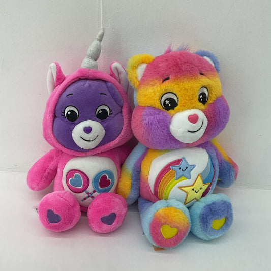 TCFC Cute LOT 2 Pink Unicorn Rainbow Care Bear Character Plush Dolls Toys - Warehouse Toys