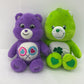 TCFC Green Good Luck Care Bear & Purple Hearts Care Bear Plush Doll Toys - Warehouse Toys