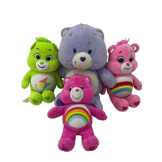 TCFC Multi Care Bear Character Plush Doll LOT Green Pink Cheer Bear Purple - Warehouse Toys