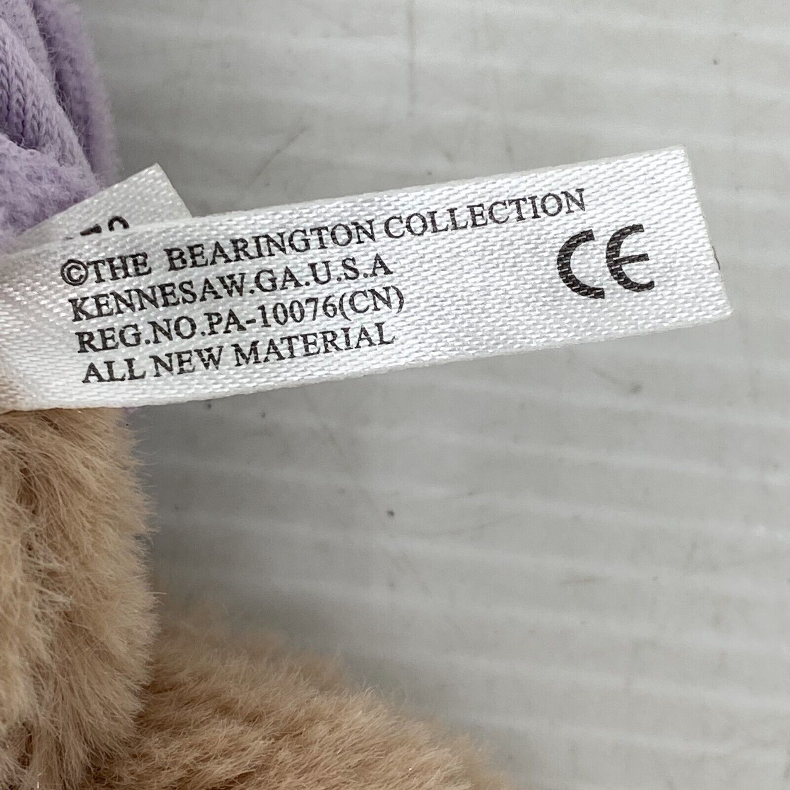 The Bearington Collection Brown Teddy Bear in Purple Dress Mothers Day Gif - Warehouse Toys