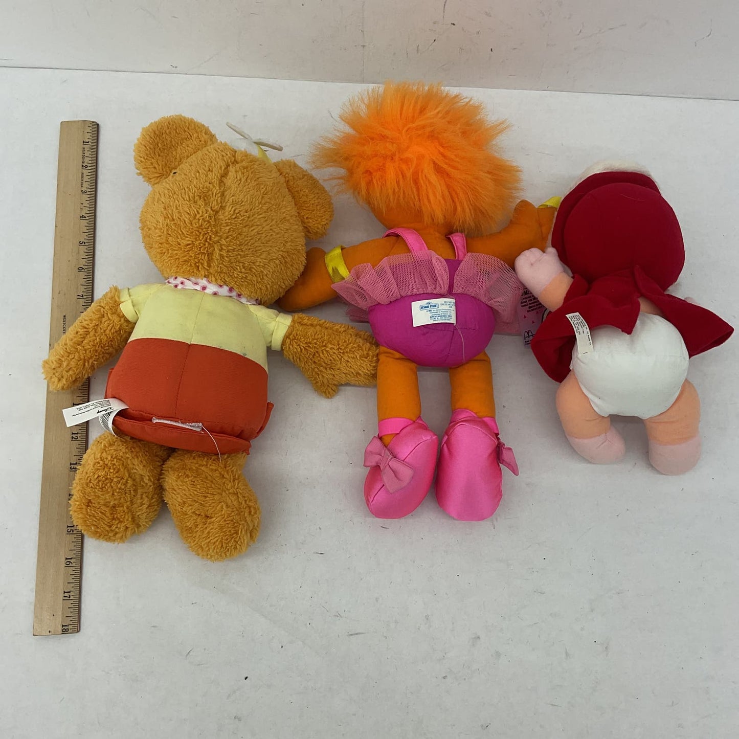 The Muppets Brown Fozzie Miss Piggy Stuffed Animal Toy Lot VTG - Warehouse Toys