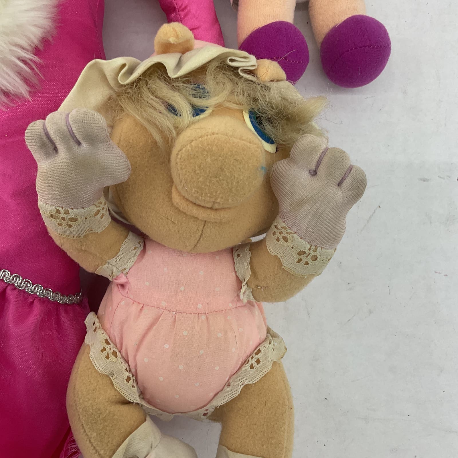 The Muppets Miss Piggy Stuffed Animal Toy Doll Vintage Lot - Warehouse Toys