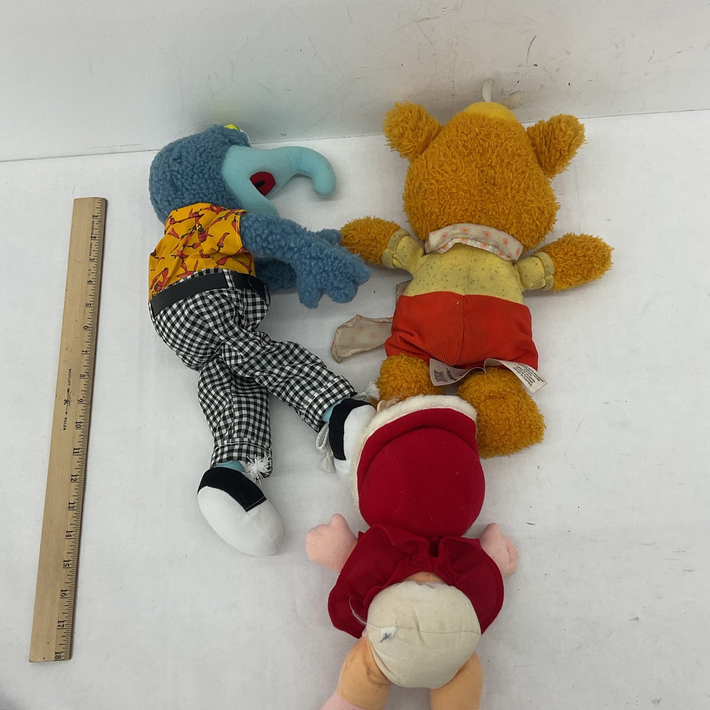 The Muppets Multicolor Stuffed Animal Plush Lot Miss Piggy Gonzo Fozzie - Warehouse Toys