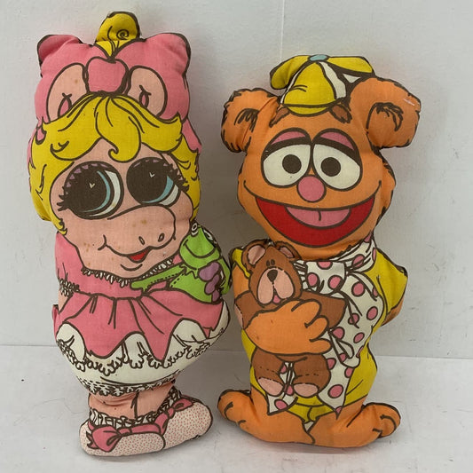 The Muppets Multicolor Stuffed Animal Plush Pillow Toy Dolls Fozzie Miss Piggy - Warehouse Toys