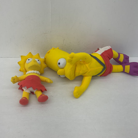 The Simpsons Yellow Stuffed Toy Plush Bart Lisa Cartton - Warehouse Toys