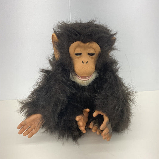 Tiger Electronics Cuddle Chimp Interactive Fur Real Monkey Doll Used AS IS UNTESTED - Warehouse Toys