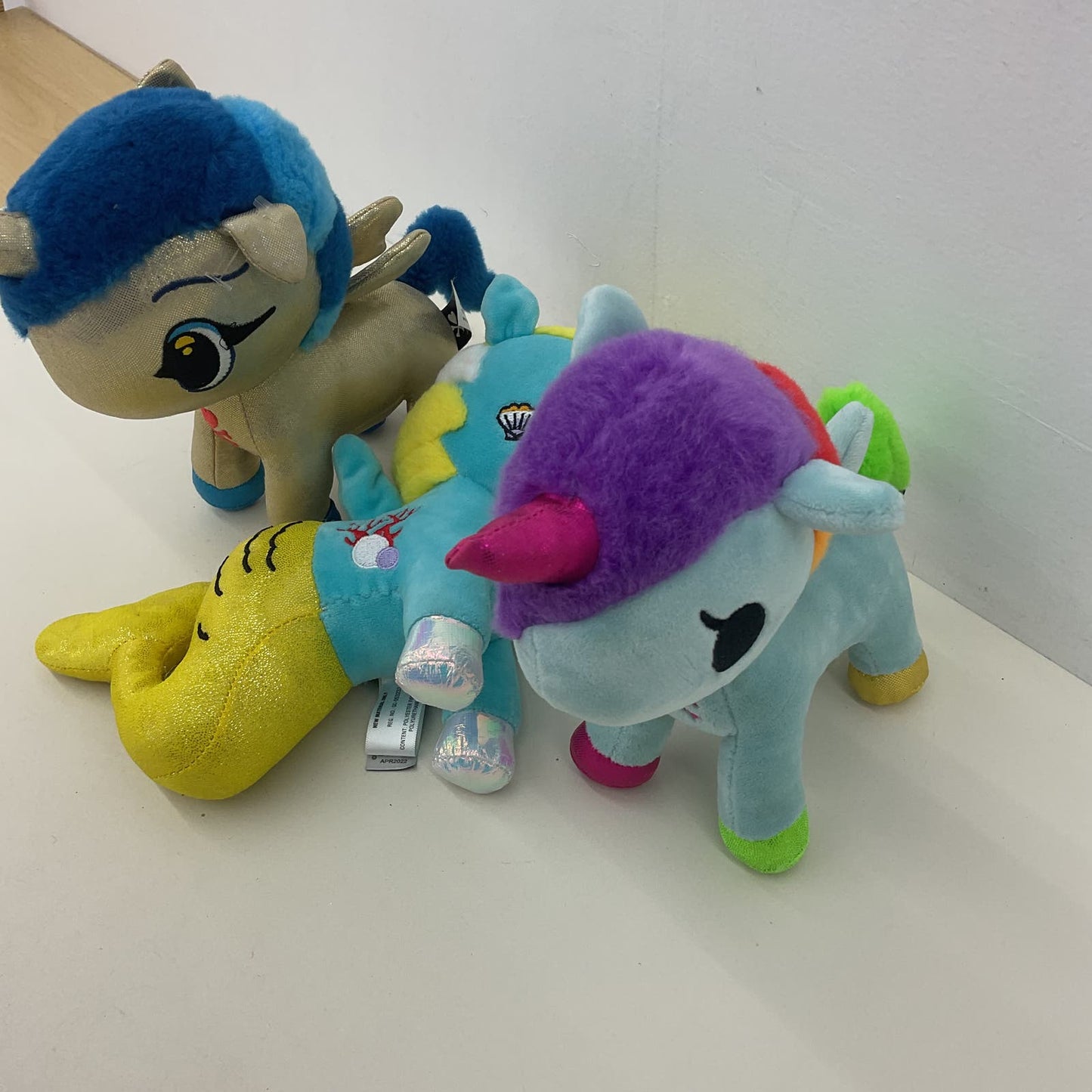 Tokidoki Unicorn Plush Stuffed Animal LOT Mermaid Blue White Teal Toys - Warehouse Toys