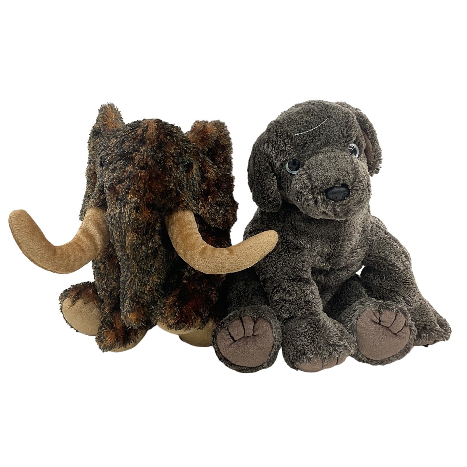 TY Brown Puppy Dog Woolly Mammoth Plush Dolls Toys Used - Warehouse Toys