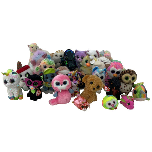 TY Multicolor Stuffed Animals Beanie Boos Big Eyes Stuffed Animals - Preowned - Warehouse Toys