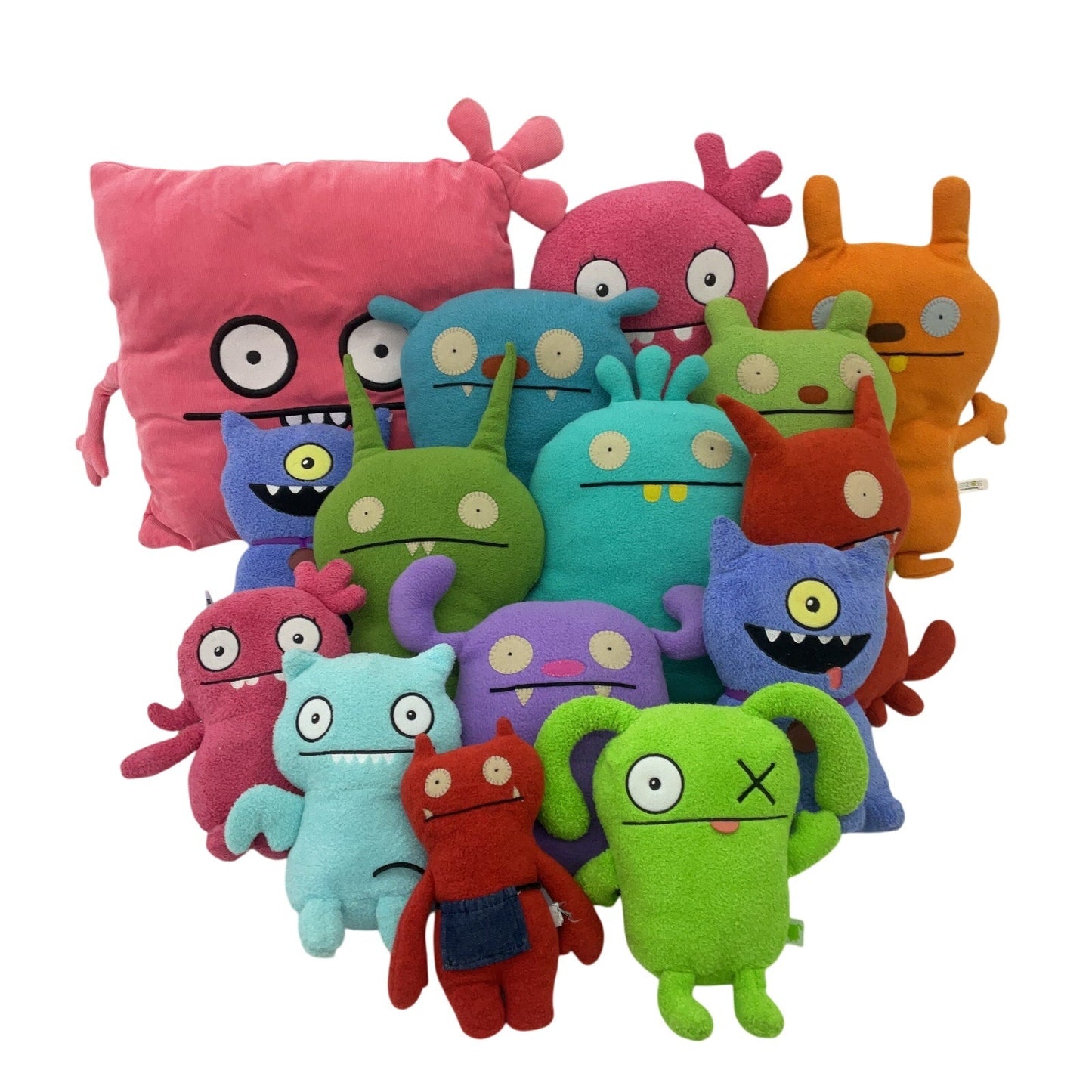 Ugly Dolls Fleece Monster Stuffed Colorful Plush Toys Mixed Preowned LOT 7 lbs - Warehouse Toys