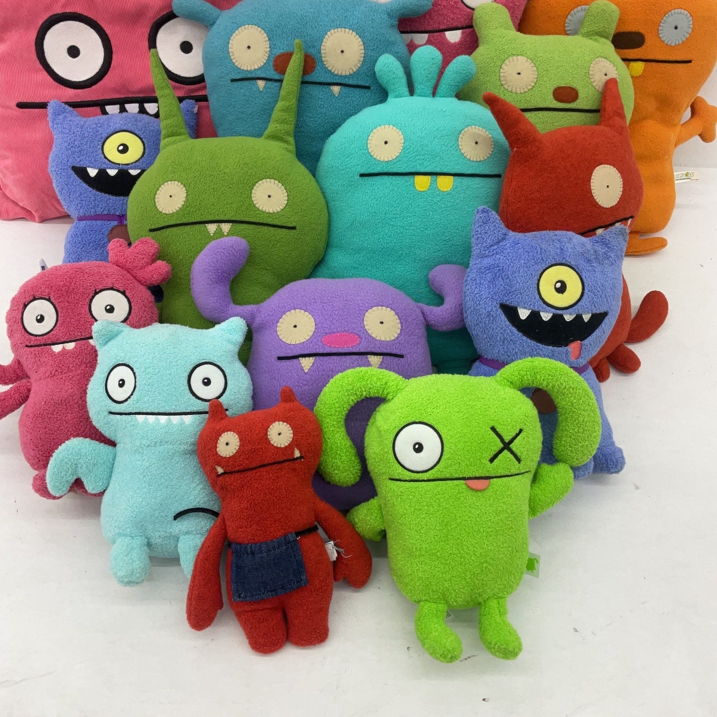 Ugly Dolls Fleece Monster Stuffed Colorful Plush Toys Mixed Preowned LOT 7 lbs - Warehouse Toys