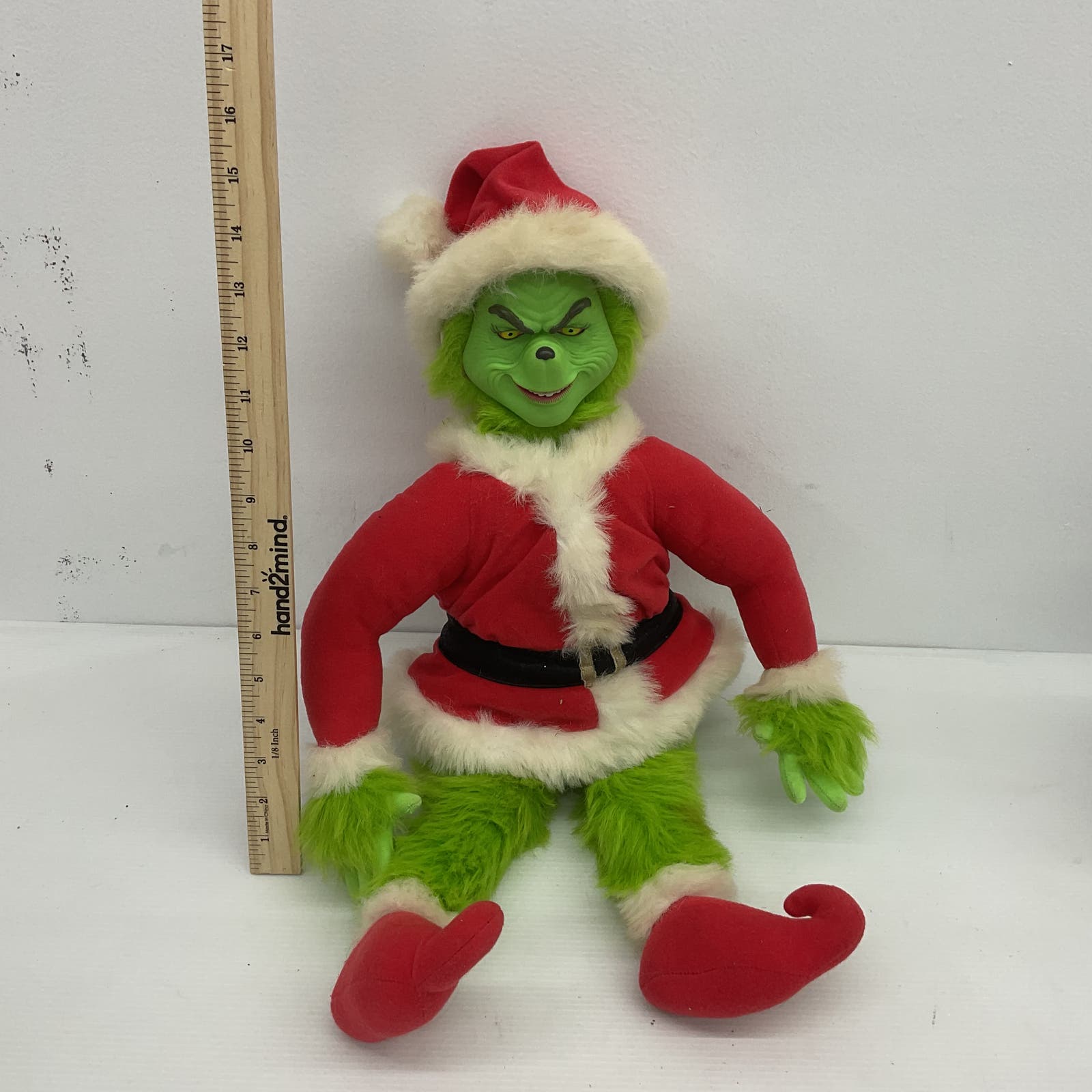 Universal Studios The Grinch Dr Seuss 2000 Green Stuffed Animal Doll - Warehouse Toys