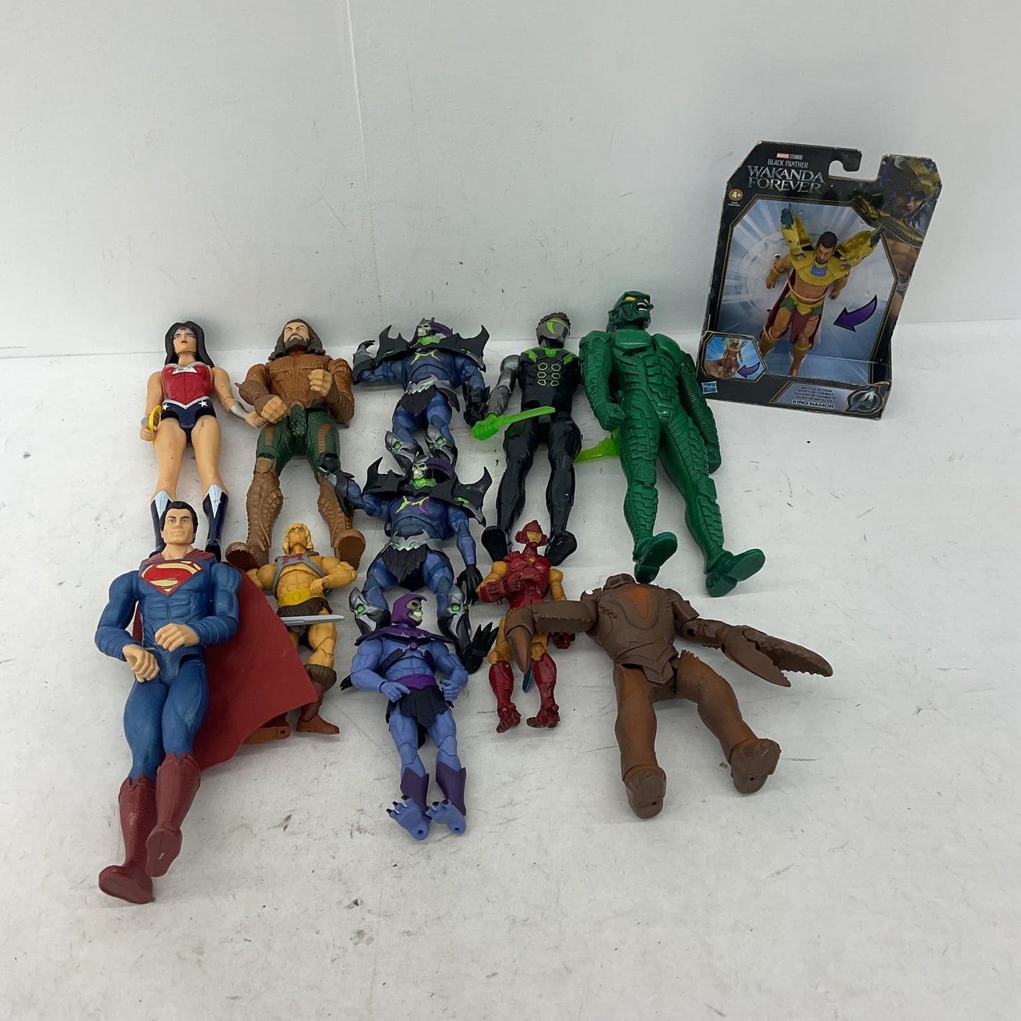 Used 10 lb LOT Action Figures Character Figurines Marvel DC Batman MOTU Star War - Warehouse Toys