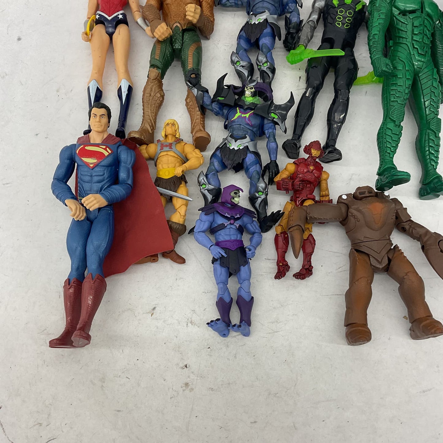 Used 10 lb LOT Action Figures Character Figurines Marvel DC Batman MOTU Star War - Warehouse Toys