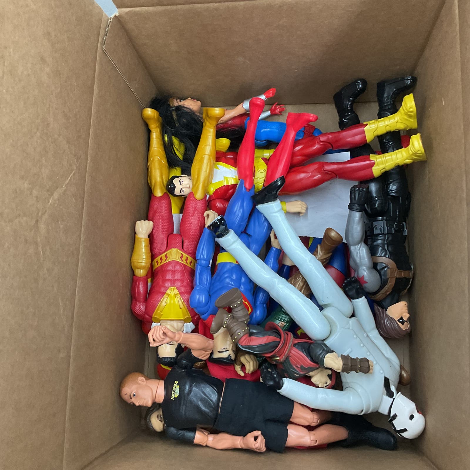 Used 10 lb LOT Action Figures Character Figurines Marvel DC Batman MOTU Star War - Warehouse Toys